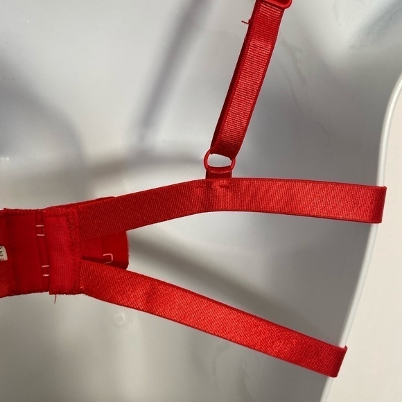 SheIn Women's 2 Pc Sexy Lace Strap Bralette Bra and Panty Lingerie Set Push Up - Picture 8 of 10